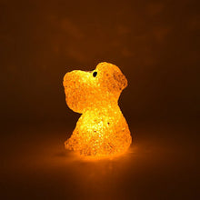 Dog Shape Crystal LED Night Light Lamp – Cute Glowing Animal Decorative Light (1 Pc) - Justgrabit Inc.