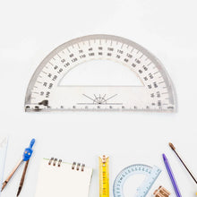 Multipurpose Transparent Plastic Protractor Set (3 Pcs Set) - Justgrabit Inc.