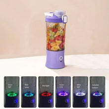 Eletric Crusher Juicer With Multicolor Light, 8 Blades (600 ML / Multicolor) - Justgrabit Inc.