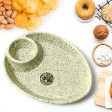 Ceramic Tea/Coffee Cup Set - Alpino 3 - Piece with 2 - Compartment Serving Platter (BPA - Free) - Justgrabit Inc.