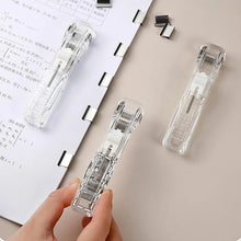 Portable Paper Clamp With 8 Pcs Clip Dispenser Handheld Paper Fast Clam (1 Set) - justgrabit.in | Just Grab It