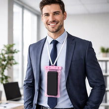 Pink Waterproof Phone Pouch Bag, Mobile cover (1 Pc) - justgrabit.in | Just Grab It