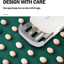 Egg Storage Box Plastic Egg Drawer Fridge Egg Organizer Egg Keeper Refrigerator Egg Drawer Plastic Egg Carton Covered Egg Holder Pantry Egg Bin Household Egg Tray (1 Pc) - Justgrabit Inc.