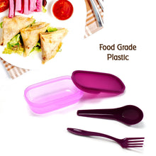 Unbreakable Leak - Proof BPA - Free Lunch Box with 2 Containers & Spoon - justgrabit.in | Just Grab It