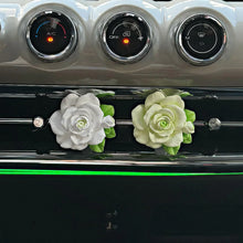 Elegant Rose Flower Car Air Freshener Clip for AC Vent with Perfume Bottle 10ML(1 Pc) - justgrabit.in | Just Grab It