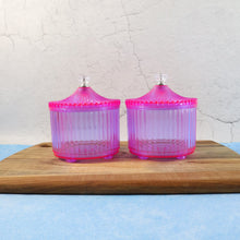 Plastic Luxury Transparent Dry Fruit Storage Jars (2 Pc) - justgrabit.in | Just Grab It