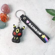 Cute Cartoon Silicone 3D Key Chain with Metal Hook & Strap (Pack of 1 / Mix Design) - justgrabit.in | Just Grab It