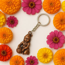 Bal Krishna Crawling Design Keychain (1 Pc) - justgrabit.in | Just Grab It
