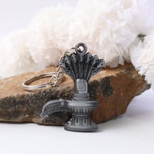 Premium Metal Shiva Lingam with Naag Religious Keychain (1 Pc) - justgrabit.in | Just Grab It