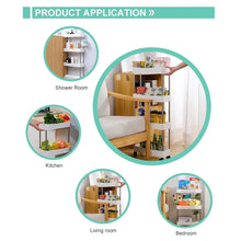 4 Layer Multipurpose Kitchen Storage Organizer Trolley with Wheels - justgrabit.in | Just Grab It