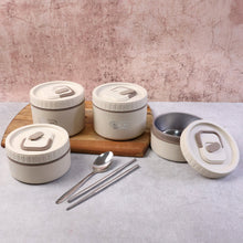 Bento Style Lunch Box Set with Multiple Containers & Carry Bag - justgrabit.in | Just Grab It