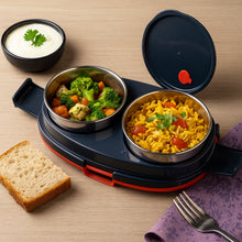 Orbit Electric Lunch Box with Dual Stainless Steel Containers Set - justgrabit.in | Just Grab It