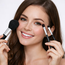4 in 1 Professional Makeup Brush Set with Premium Storage Pouch (1 Pc) - justgrabit.in | Just Grab It