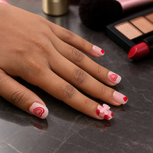 Premium Artificial False Nail Set with Mix Design fake nails - (Set) - justgrabit.in | Just Grab It