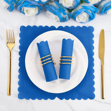 Royal Scalloped Disposable Paper Napkins (23 x 23 Cm / Approx 120 Pc) - justgrabit.in | Just Grab It