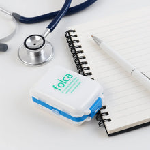 Portable Blue Dual - Sided Pill Organizer Box (1 Pc) - justgrabit.in | Just Grab It