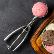 Premium Stainless Steel Ice Cream Scoop with Trigger Release –Approx 70 ML Capacity - Justgrabit Inc.
