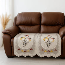 Floral Sofa Protector Runner - (1 Pc / 220x27 Inch) - justgrabit.in | Just Grab It