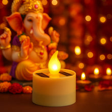 Solar Powered LED Flameless Candle Light (1 Pc) - justgrabit.in | Just Grab It