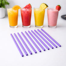 Reusable Plastic Drinking Straws Pack of 10 - justgrabit.in | Just Grab It