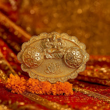 Ganesh Embossed Roli–Chawal Kumkum Chopra - (1 Pc) - justgrabit.in | Just Grab It