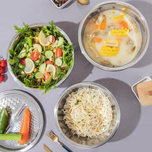 3 - in - 1 Stainless Steel Mixing, Straining & Grater Bowl Set - justgrabit.in | Just Grab It