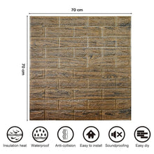 Wallpaper 3D Foam Wallpaper Sticker Panels (70 x 70 Cm / 1 Pc) - justgrabit.in | Just Grab It