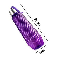 Plastic Fridge Water Bottle Set With Steel Finish Cap (3 Pieces 1 litre) - Justgrabit Inc.