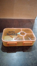 Bite Buddy 4 - Compartment Leak - Resistant Plastic Lunch Box with Spoon & Fork - justgrabit.in | Just Grab It
