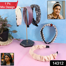 Women’s Ribbed Texture Knot Design Hairband (1 Pc / Mix Design) - justgrabit.in | Just Grab It