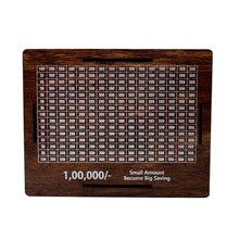 Big Wooden Savings Challenge Money Bank / Piggy Bank - (1 Pc) - justgrabit.in | Just Grab It