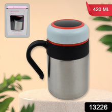 Stainless Steel Mug / Bottle Vacuum Insulated Cup With Handle & Small Cup, Tumbler (420 ML) - justgrabit.in | Just Grab It