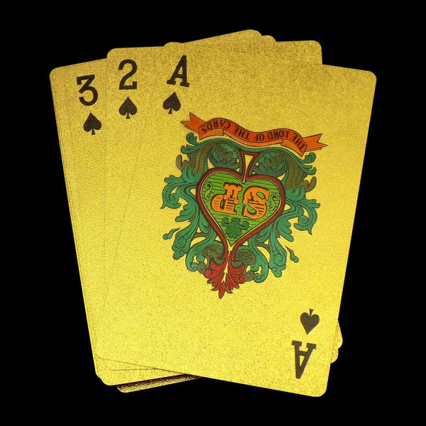 Gold Plated Poker Playing Cards (Golden) - justgrabit.in | Just Grab It