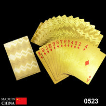 Gold Plated Poker Playing Cards (Golden) - justgrabit.in | Just Grab It
