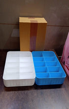 Multi - Function Desktop Drawer Storage Box 10 Grid Underwear Socks Box (2 Pc Set) - justgrabit.in | Just Grab It