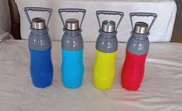 Plastic Sports Bottle (1.8L): Insulated, Leakproof, BPA - Free (Mix Color) - Justgrabit Inc.