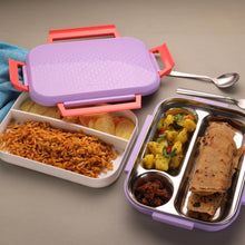 Premium Multi - Compartment Steel Lunch Box for Office, School & Travel - justgrabit.in | Just Grab It