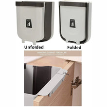 Hanging Trash Can for Kitchen Cabinet Door, Small Collapsible Foldable Waste Bins, Hanging Trash Holder for Bathroom Bedroom Office Car, Portable. - justgrabit.in | Just Grab It
