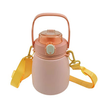 Stainless Steel Mug / Bottle Vacuum Insulated Cup with Handle & Strap, Tumbler (1000 ML) - justgrabit.in | Just Grab It