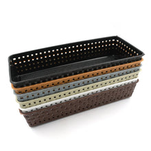 Plastic Multipurpose Desk Organizer Tray Office Drawer Dividers Storage Bins for Kitchen, Bathroom, Office, Makeup, Bedroom Dresser, Craft Basket Rack Multicolour (6 Pcs Set) - Justgrabit Inc.