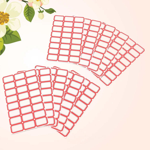 Multipurpose Blank Label Sticker Sheets Pack of Sheets (10 Sheet Set) - Justgrabit Inc.