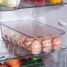 Plastic 18 Cavity Egg Storage Box Or Egg Trays For Refrigerator With Lid & Handles High Quality, Rectangular Egg Tray Box For 18 Egg (1 Pc) - Justgrabit Inc.