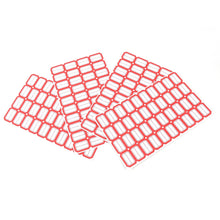 Multipurpose Blank Label Sticker Sheets Red Border Self - Adhesive Writable Stickers for Bottles (50 Sheet) - Justgrabit Inc.