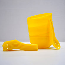 Plastic Soup Bowl & Spoon Set for Kitchen (6 - Pcs) - justgrabit.in | Just Grab It