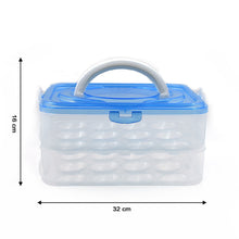 Double Layer Premium 48 Grid Egg Storage Box for Egg Storage Container - justgrabit.in | Just Grab It