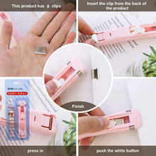Portable Paper Clamp With 8 Pcs Clip Dispenser Handheld Paper Fast Clam (1 Set) - justgrabit.in | Just Grab It