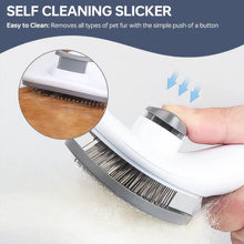 Self - Cleaning Slicker Brush for Dogs & Cats (1 Pc) - justgrabit.in | Just Grab It
