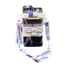 2in1 Dual Compartment Water Bottle with Straw and Adjustable Shoulder Straps (1 Pc / Multi color) - justgrabit.in | Just Grab It