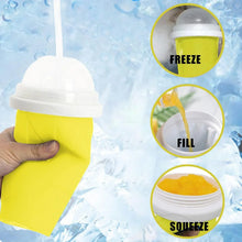 Smoothies Maker Cup, Magic Quick Frozen Smoothies Cup Cooling Cup Double Layer Squeeze Cup Slushy Maker (1 Pc) - Justgrabit Inc.