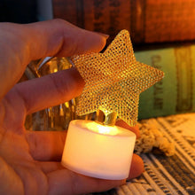 Flameless and Smokeless Decorative Candles Acrylic Led Tea Light Candle for Gifting, House, Light, Diwali (3 Pc Set) - justgrabit.in | Just Grab It